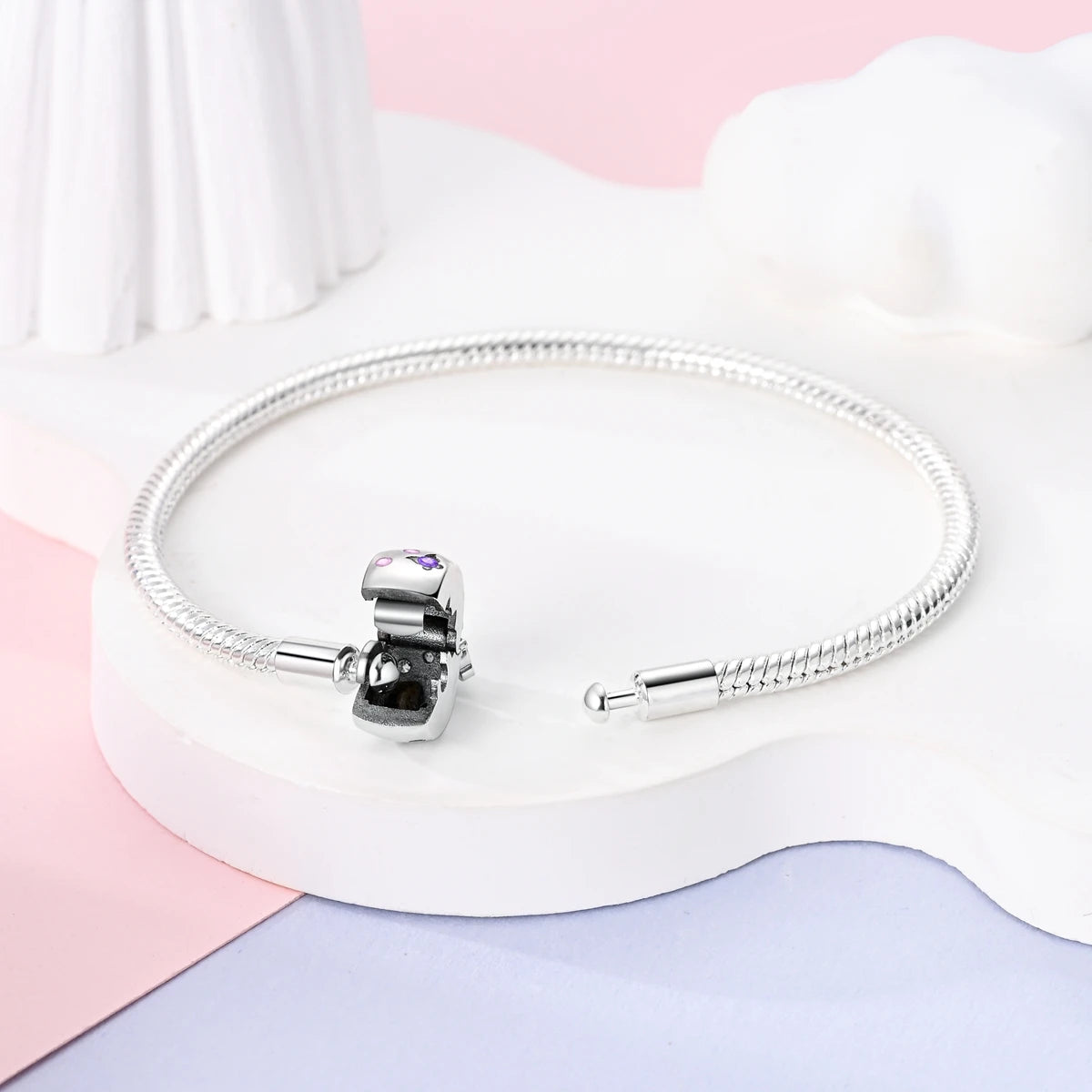 Armband versilbert Butterfly